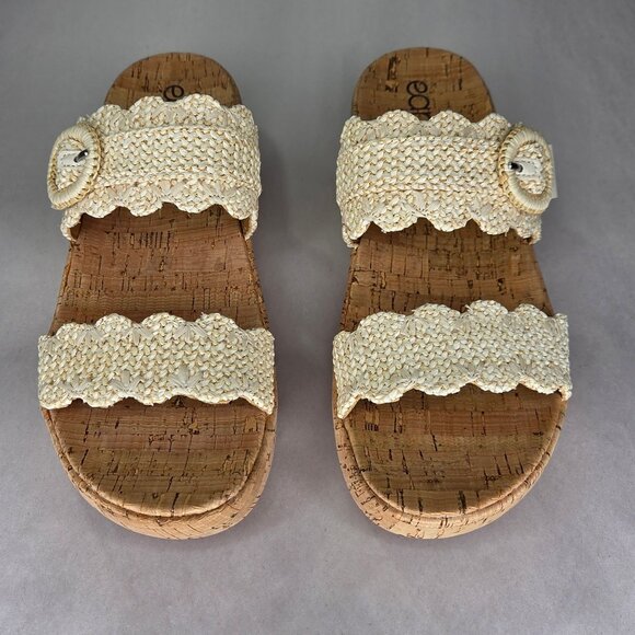 NWT Earth Origins Women's Subtle 2 Sandal in Ivory/Natural - Picture 3 of 7
